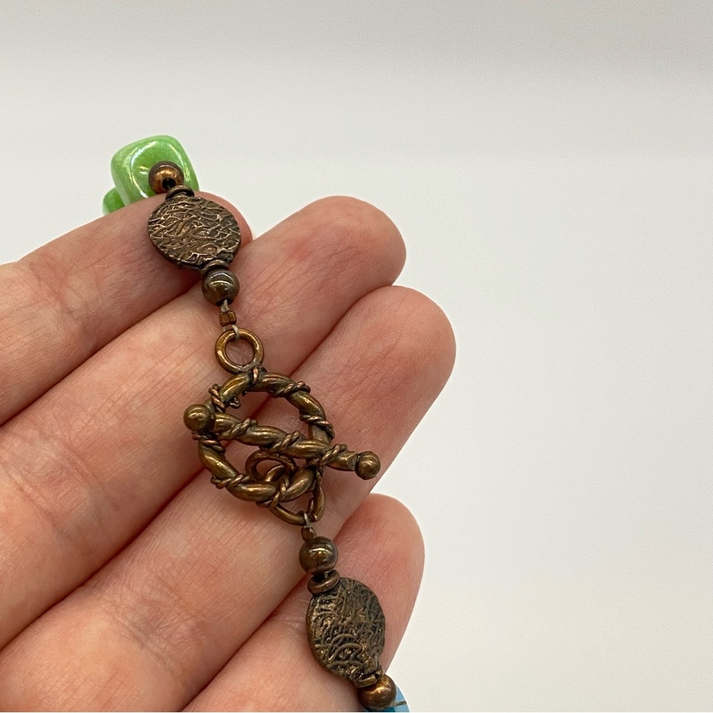 Artisan Jadeite and Beaded Necklace - Picture 7 of 8